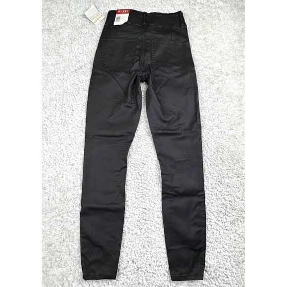 Guess Salma High Rise Corset Skinny Pant Black NEW - Picture 3 of 10